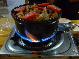 Freshly-served hotpot
