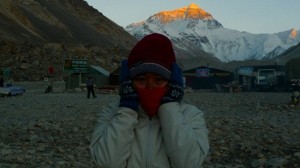 Sunset on the North Face of Mount Everest