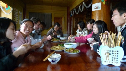 The other volunteers who became my family for 5 weeks in Shangri-la