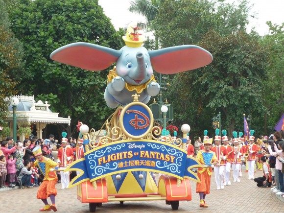 Flights of Fantasy parade in Hong Kong Disneyland