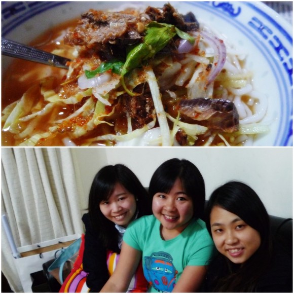 Made asam laksa and met-up with Charlotte and Mayie whom I got to know during my voluntary stint in Shangri-la, China last year